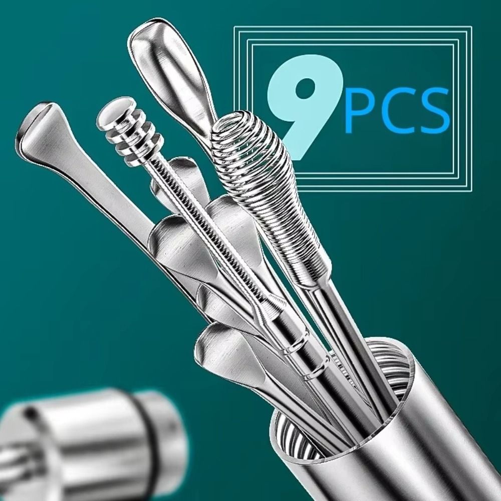 Waxing Kit Home - 9Pcs/set New 9Pcs/Set Earwax Removal Tools
