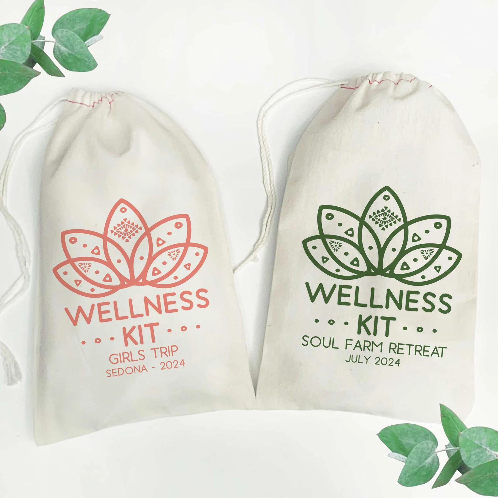 Spa Wellness Retreat - Custom 20/30/50pcs Wellness Kit Bags -