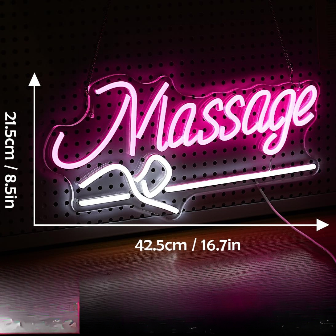 Massage Spa Open LED Neon Sign - Wellness Spa And Salon incelemesi ve fiyatı