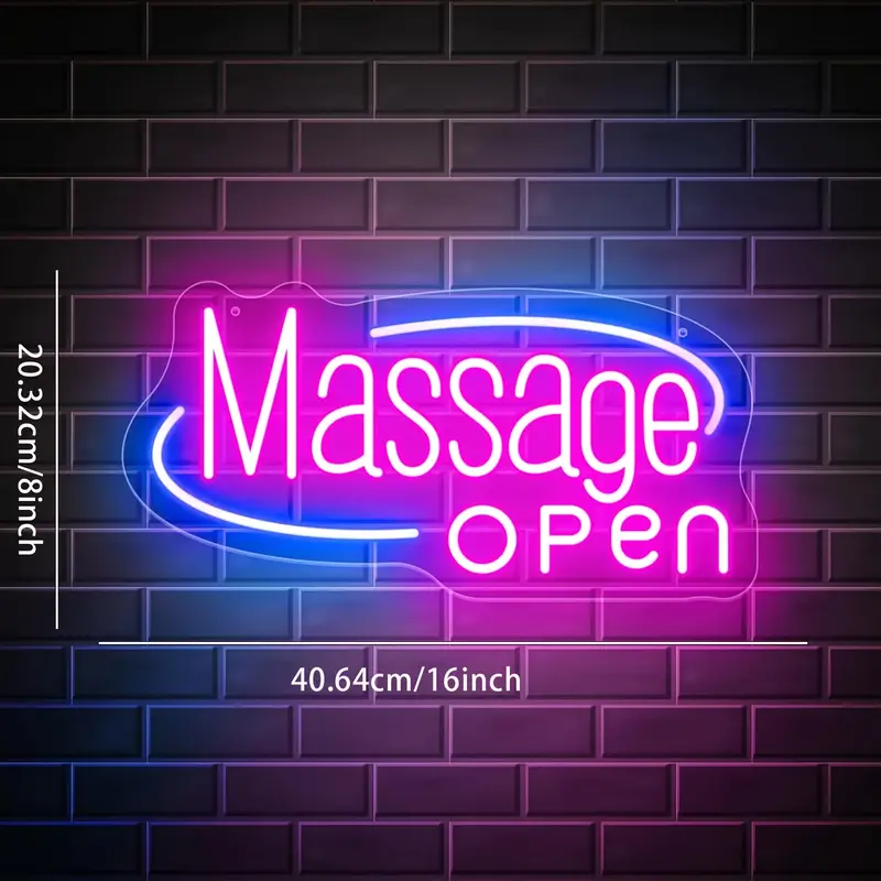 Massage Spa Open LED Neon Sign - Wellness Spa And Salon incelemesi ve fiyatı