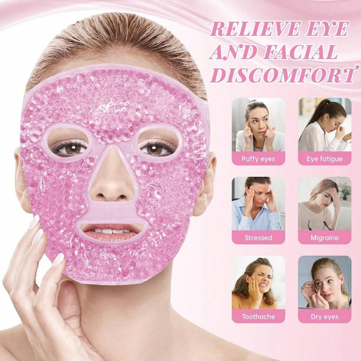 Gel Cooling Ice Face Eye Mask  - Eye Mask Heated incelemesi ve fiyatı