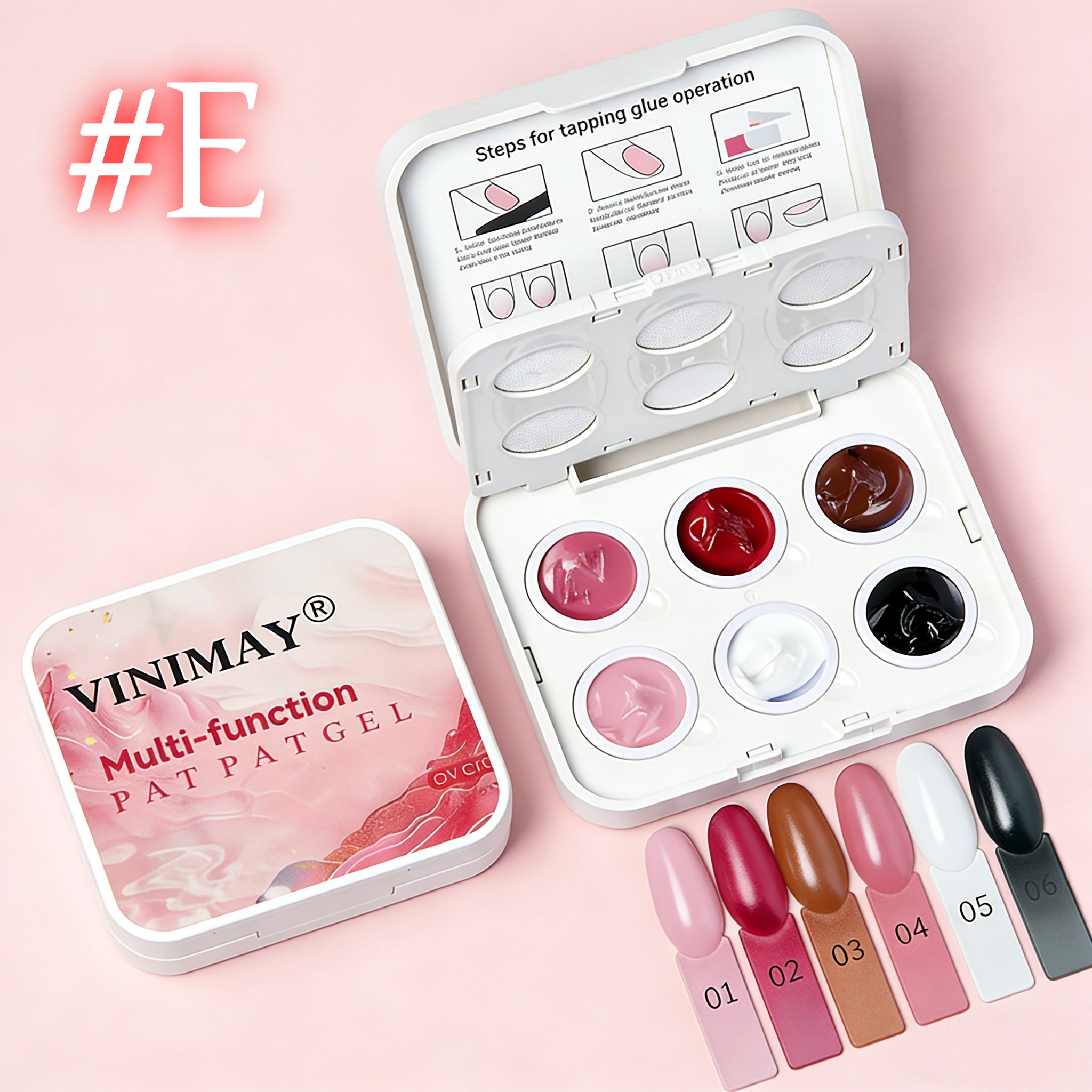 New 6 Color Cushion Nail Art S - Waxing Kit Home incelemesi ve fiyatı