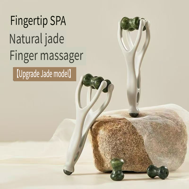 1pc Natural Jade Finger Massag - Spa Wellness In incelemesi ve fiyatı